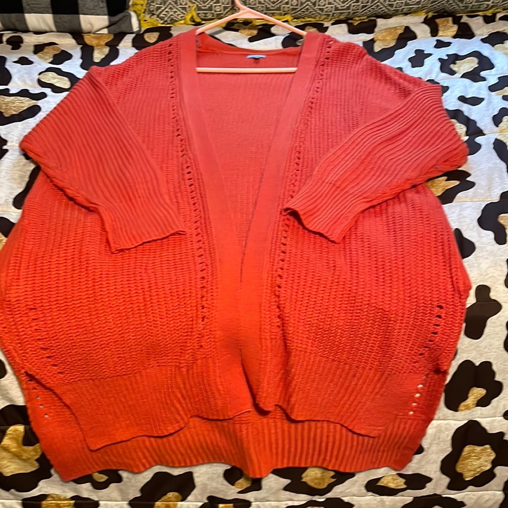 Orange cardigan